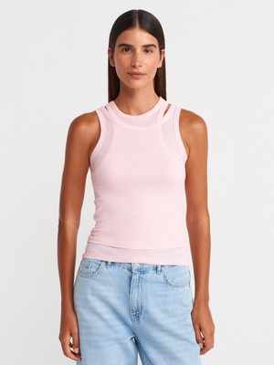 31853 Çift Görünümlü Top-Toz Pembe