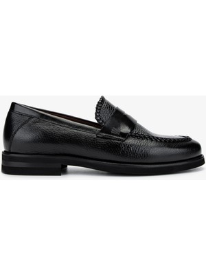 Valmenti Erkek Hakiki Deri Siyah Loafer Ayakkabı 477 VAL-72403 Erk Ayk Y25 Sıyah Gyk