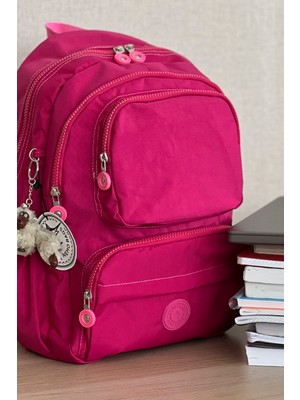 Nemo Bags Gri Sırt Çantası Okul Çantası Laptop ve Seyahat Çantası Su Geçirmez Spor Çanta