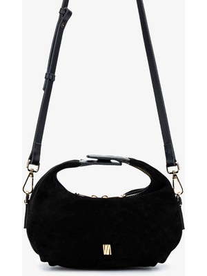 Valmenti Kadın Hakiki Deri Siyah Süet El Çantası 1099 204 Bn Cnt Y25 Sıyah Suet