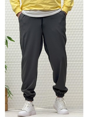 Erkek Full Likralı Paraşüt Kumaş Lastikli Jogger Pantolon