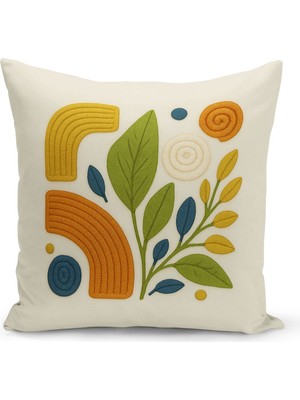 Çift Tarafı Dijital Baskılı Kırlent Kılıfı (Panç /punch Nakış Desen Görünümlü)