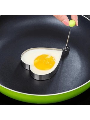 Metal Kalp Omlet Krep Kalıbı