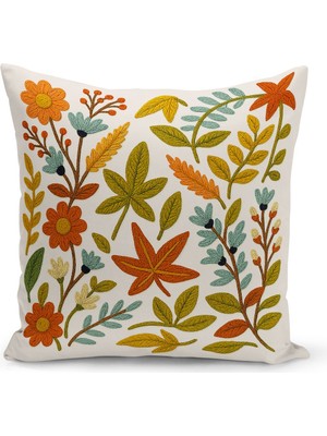 Çift Tarafı Dijital Baskılı Kırlent Kılıfı (Panç /punch Nakış Desen Görünümlü)