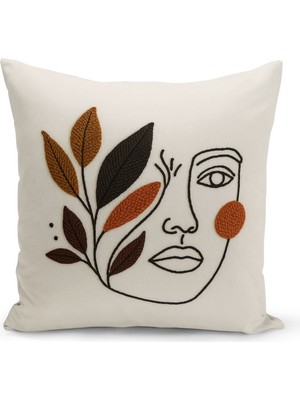 Çift Tarafı Dijital Baskılı Kırlent Kılıfı (Panç /punch Nakış Desen Görünümlü)