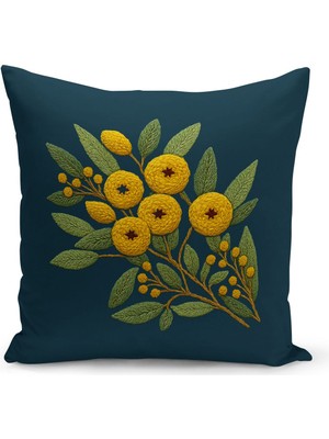 Çift Tarafı Dijital Baskılı Kırlent Kılıfı (Panç /punch Nakış Desen Görünümlü)