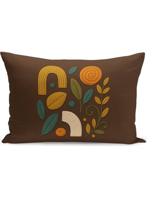 Çift Tarafı Dijital Baskılı Kırlent Kılıfı (Panç /punch Nakış Desen Görünümlü)