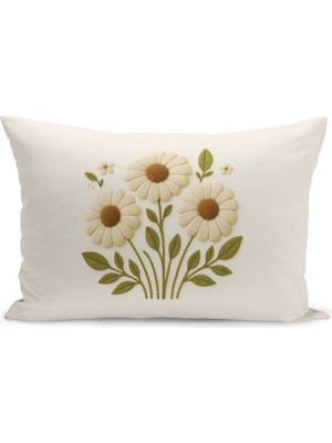 Çift Tarafı Dijital Baskılı Kırlent Kılıfı (Panç /punch Nakış Desen Görünümlü)