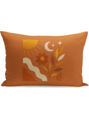 Çift Tarafı Dijital Baskılı Kırlent Kılıfı (Panç /punch Nakış Desen Görünümlü)