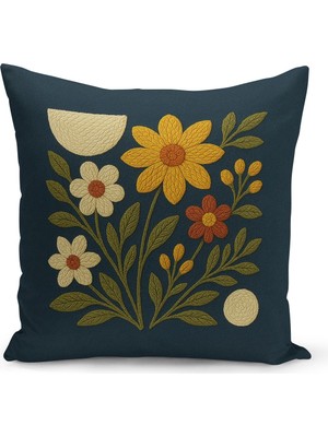 Çift Tarafı Dijital Baskılı Kırlent Kılıfı (Panç /punch Nakış Desen Görünümlü)