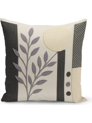 Çift Tarafı Dijital Baskılı Kırlent Kılıfı (Panç /punch Nakış Desen Görünümlü)