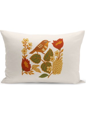 Çift Tarafı Dijital Baskılı Kırlent Kılıfı (Panç /punch Nakış Desen Görünümlü)