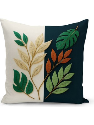 Çift Tarafı Dijital Baskılı Kırlent Kılıfı (Panç /punch Nakış Desen Görünümlü)