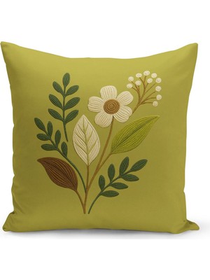 Çift Tarafı Dijital Baskılı Kırlent Kılıfı (Panç /punch Nakış Desen Görünümlü)