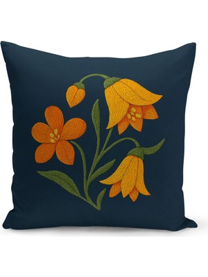 Çift Tarafı Dijital Baskılı Kırlent Kılıfı (Panç /punch Nakış Desen Görünümlü)