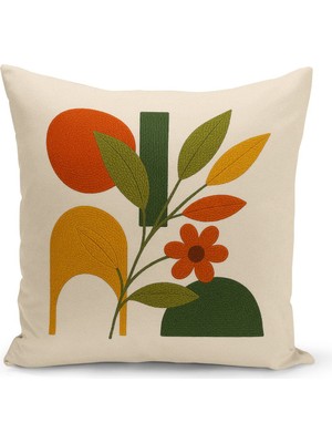 Çift Tarafı Dijital Baskılı Kırlent Kılıfı (Panç /punch Nakış Desen Görünümlü)