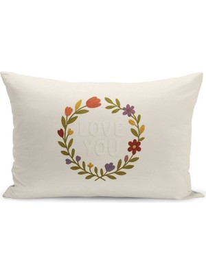 Çift Tarafı Dijital Baskılı Kırlent Kılıfı (Panç /punch Nakış Desen Görünümlü)