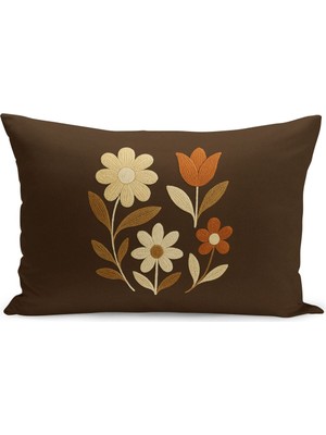 Çift Tarafı Dijital Baskılı Kırlent Kılıfı (Panç /punch Nakış Desen Görünümlü)