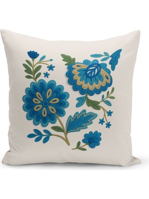 Çift Tarafı Dijital Baskılı Kırlent Kılıfı (Panç /punch Nakış Desen Görünümlü)