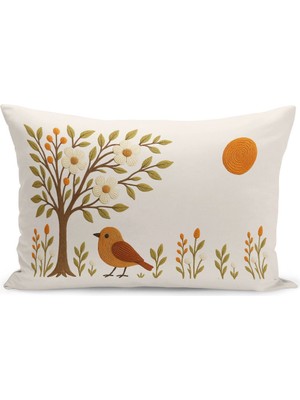 Çift Tarafı Dijital Baskılı Kırlent Kılıfı (Panç /punch Nakış Desen Görünümlü)