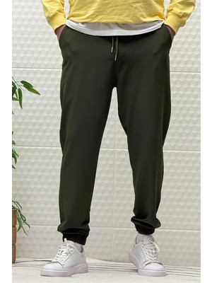 Erkek Full Likralı Paraşüt Kumaş Lastikli Jogger Pantolon