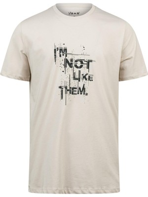 2AS Alex Baskılı Erkek Sıfır Yaka T-Shirt 035