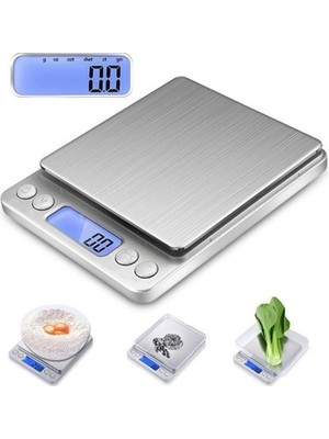 Desdesign Dijital Hassas Mutfak Terazisi Hassas Tartı 2000 Gr/01 gr Hassasiyet