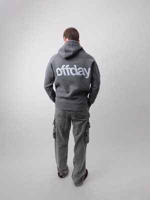 Offday, Antrasit Kapüşonlu Sweatshirt