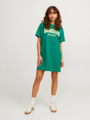 Jxchrıstıne Loose Ss Tee Dress Jrs Lb Elbise