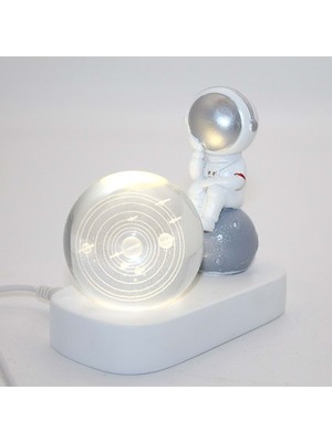 Astronot Ledli Küre 11*12 cm