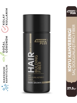 Softto Plus Anında Dolgunluk Sağlayan Koyu Kahverengi Fiber  27.5 Gr.