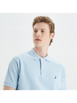 Nautica Erkek Mavi Classic Fit Kısa Kollu Polo