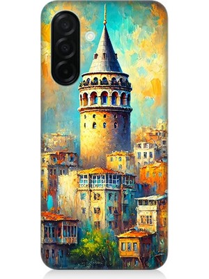 Samsung Galaxy A36 Uyumlu Galata’da Renkli Işıklar  Desenli Silikon Kılıf