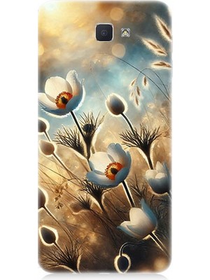Samsung Galaxy J5 Prime Uyumlu Pamuk Dalları Bahar Ruhu  Desenli Silikon Kılıf