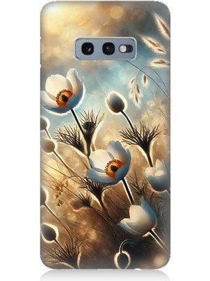Samsung Galaxy S10E Uyumlu Pamuk Dalları Bahar Ruhu  Desenli Silikon Kılıf