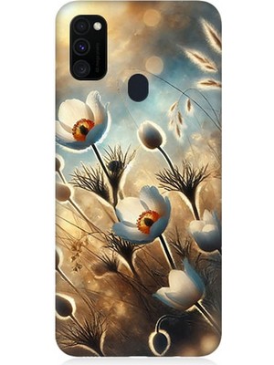 Samsung Galaxy M30S Uyumlu Pamuk Dalları Bahar Ruhu  Desenli Silikon Kılıf