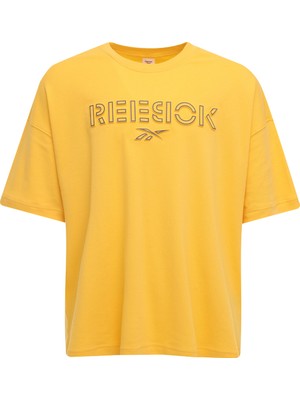Reebok Deyna Tee Sarı Erkek Kısa Kol T-Shirt