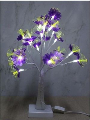 Dekoratif Ledli Çiçek 45 cm