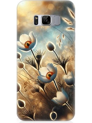 Samsung Galaxy S8 Plus  Uyumlu Pamuk Dalları Bahar Ruhu  Desenli Silikon Kılıf