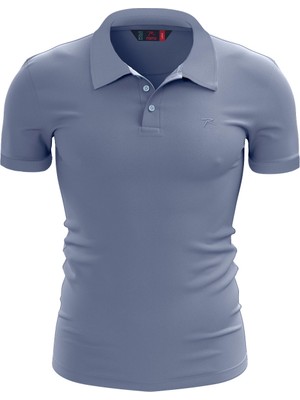 Raru Pamuk Polo T-Shirt Impero Mavi