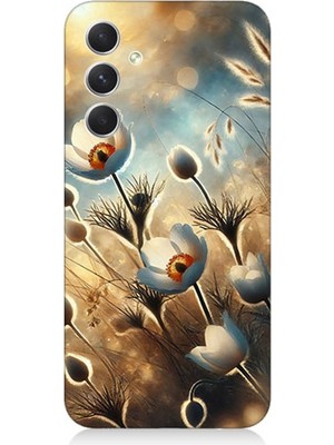 Samsung Galaxy S23 Fe Uyumlu Pamuk Dalları Bahar Ruhu  Desenli Silikon Kılıf