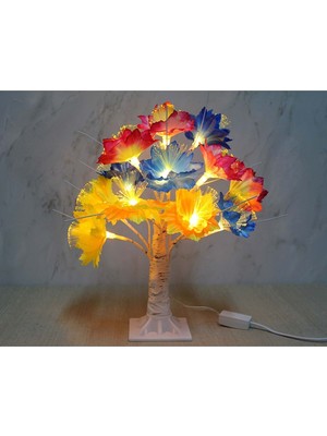 Dekoratif Ledli Çiçek 35 cm Model 4