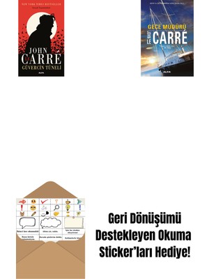 Güvercin Tüneli + Gece Müdürü + Okuma Sticker'ları