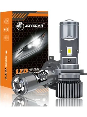 Joyecar Ultra Guc Projektor Lenslı Merceklı H4 Uzun Kısa LED Far Ampulu