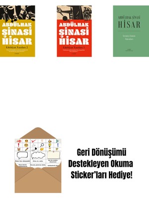 Edebiyat  Yazıları 2 + Edebiyat Yazıları - 1 + Geçmiş Zaman  Fıkraları (Ciltli) + Okuma Sticker'ları
