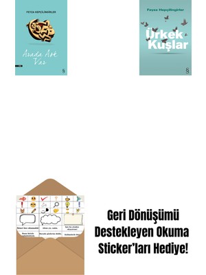 Arada Aşk Var + Ürkek Kuşlar + Okuma Sticker'ları