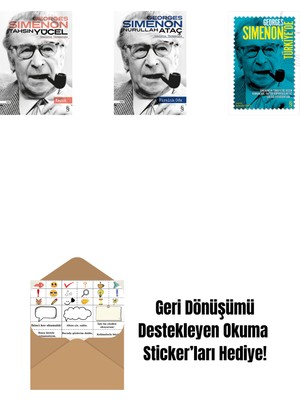 Kaçak + Kiralık Oda + Georges Simenon Türkiye'de + Okuma Sticker'ları