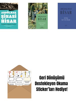 Istanbul ve  Boğaziçi Yazıları + Geçmiş Zaman Fıkraları + Aşk Imiş Her Ne Vâr Âlemde (Ciltli) + Okuma Sticker'ları