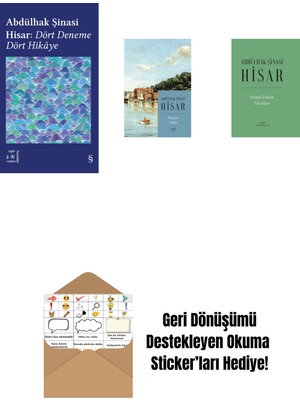 Everest Açıkhava 42 - Dört Deneme Dört Hikâye + Boğaziçi Yalıları (Kitap Boy) + Geçmiş Zaman  Fıkraları (Ciltli) + Okuma Sticker'ları