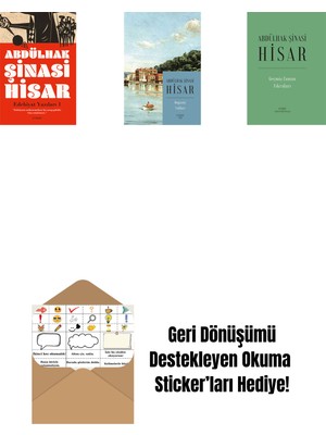 Edebiyat Yazıları - 1 + Boğaziçi Yalıları (Kitap Boy) + Geçmiş Zaman  Fıkraları (Ciltli) + Okuma Sticker'ları